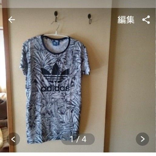 adidas ボタニカル　ロング Tシャツ 半袖Tシャツ