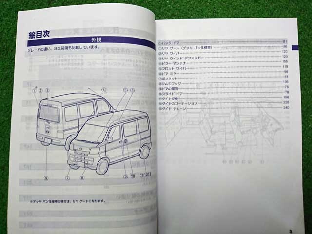 ダイハツ ハイゼット カーゴ バン等 取扱説明書 2012年 2月 発行 レターパック370_画像2