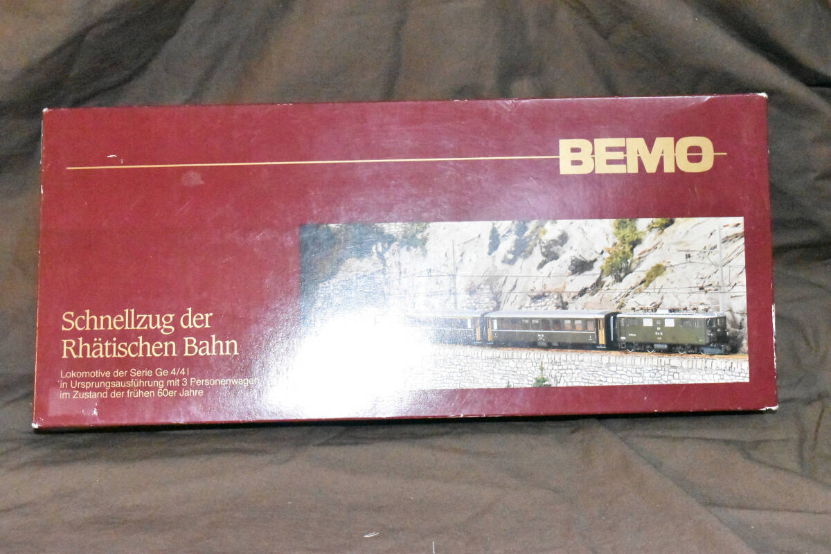 ** hard-to-find * unused goods BEMO Switzerland. meter gauge RhBLok Ge 4/4 &#34;Albula&#34; 7215 100 4 both set regular price is 5 ten thousand jpy and more **