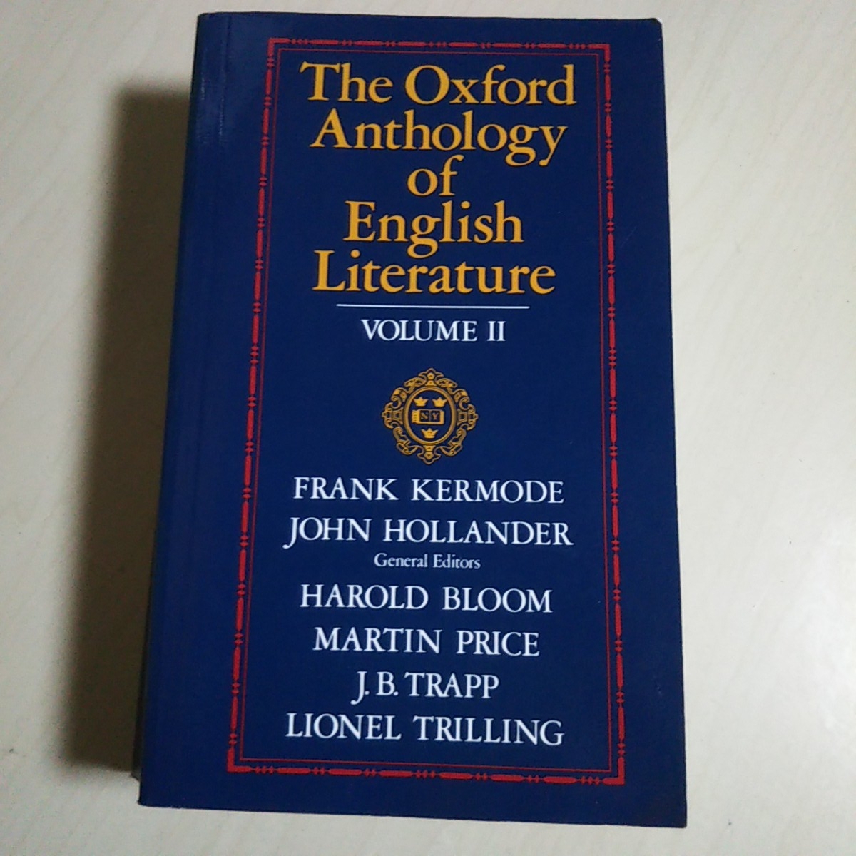 洋書 英語版 Oxford Anthology of English Literature: 1800 To the Present Frank Kermode 英文学 中古