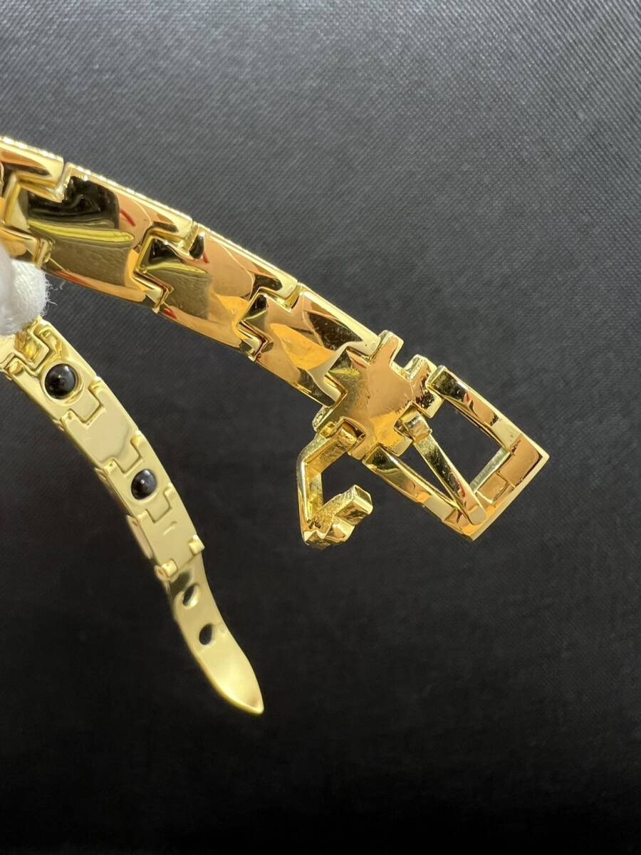  magnetism bracele men's germanium gold Gold color belt buckle fashion dressing up 