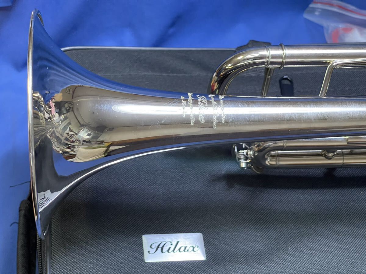 Hilax ハイラックス トランペット 金管楽器 『 HTB-103 シルバー 』ケース入 - HILAX TORANPETTO -_画像4