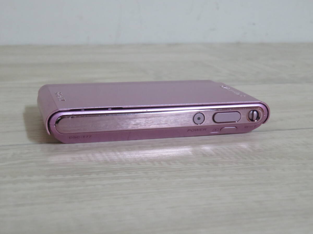 SONY Sony Cyber-shot DSC-T77/P розовый оптика X4 цифровая камера электризация проверка settled зарядное устройство / аккумулятор приложен текущее состояние товар дополнение изображение есть 