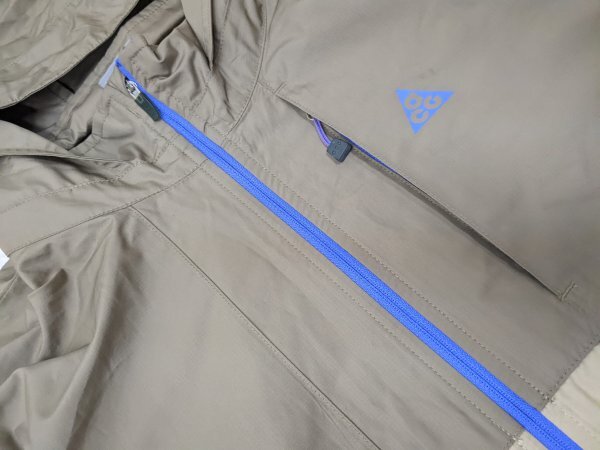 14．NIKE ACG ロゴ リップストップ生地 ナイロン テック ジャケット パーカー ブルゾン ジャンパー ナイキ エーシージー Y2K メンズSx507_画像6