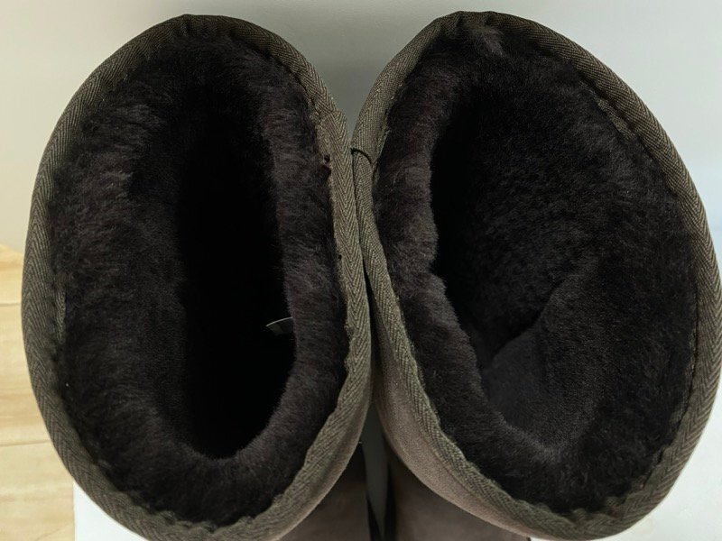 あったかい 可愛い UGG australia ムートンブーツ　ダークブラウン ロング ブーツ 24cm アグ オーストラリア ☆ちょこオク☆100_画像6