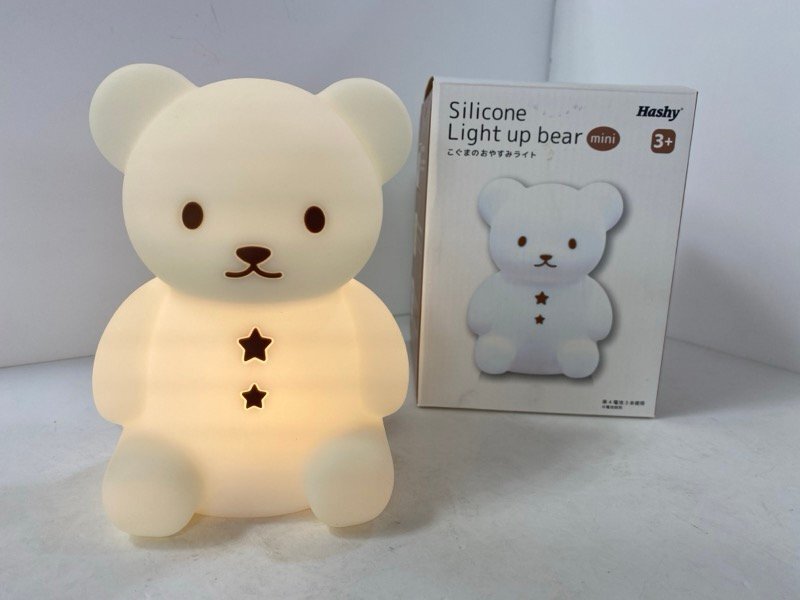 Hashy Silicone Light up bear mini こぐまのおやすみライト シリコンライト 調光 授乳 ☆ちょこオク☆80_画像1