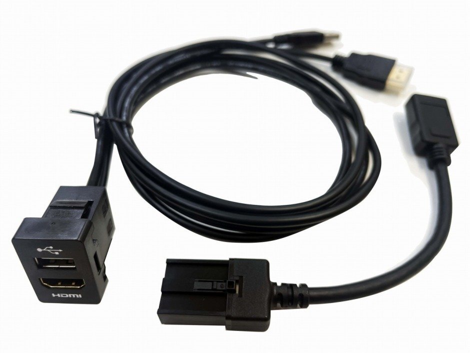 タント/タントカスタム(LA650S/LA660S)用 USB/HDMIアダプター(純正ナビ用) カーナビとスマート接続 USB入力端子 ミラーリング パーツ_画像6