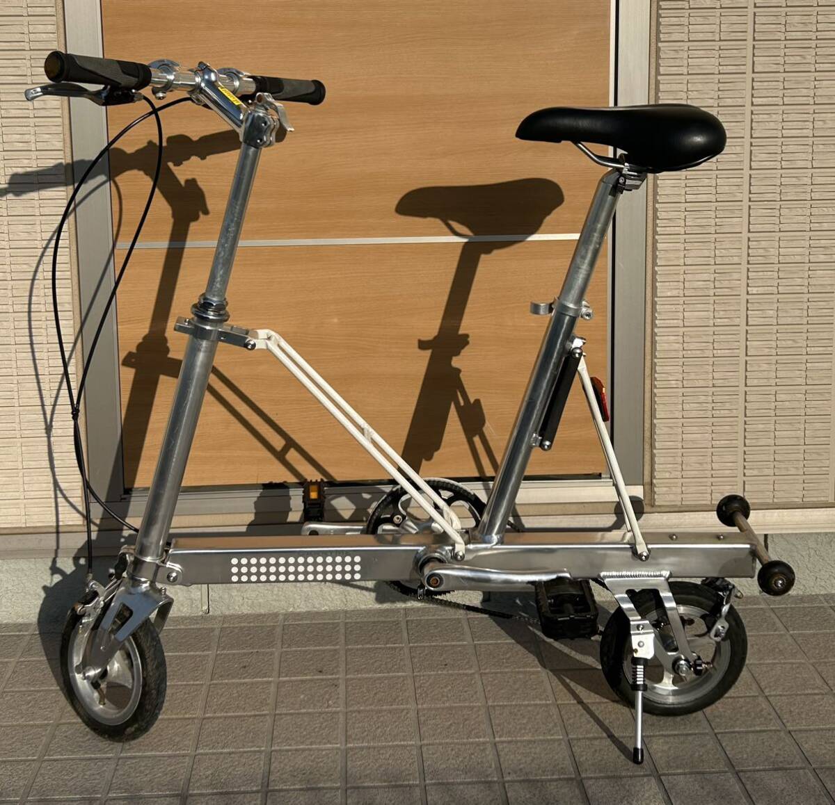 CarryMe ミニベロ 折り畳み自転車 キャリーミー パシフィック PACIFIC 折りたたみ自転車 小径車 輪行 CARRY ME シルバー アルミ 旅行の画像4