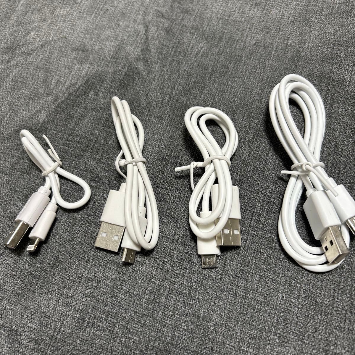 値下　マイクロ USB 5点セット　未使用　黒1、白4