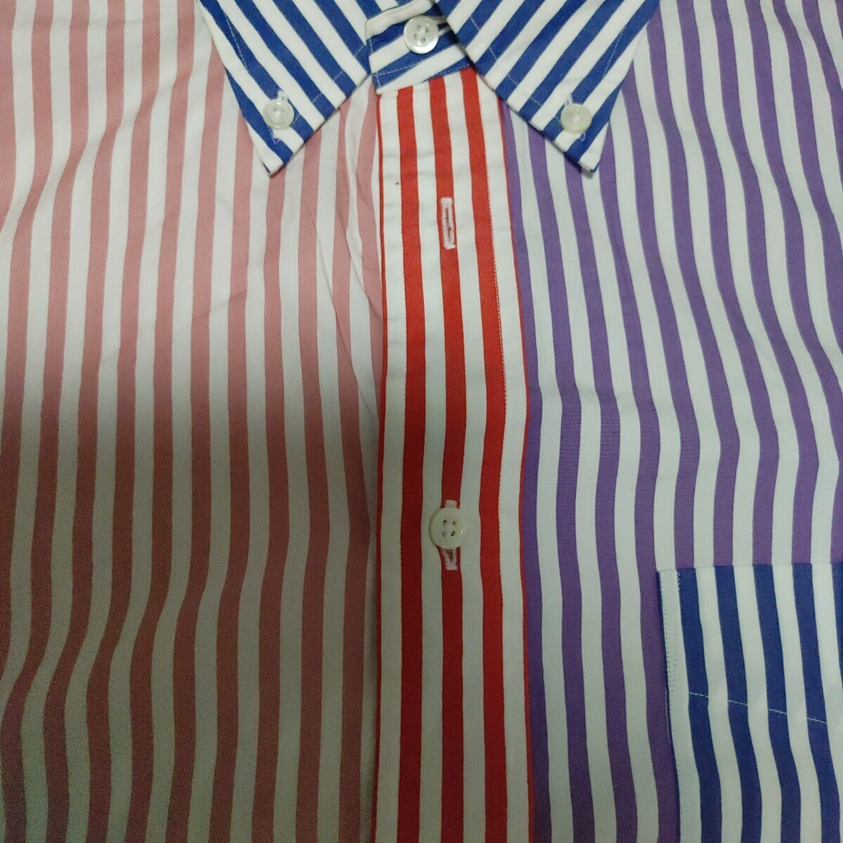 GAIJIN MADE ガイジンメイド クレイジーパターン半袖ボタンダウンシャツ サイズ41の画像5