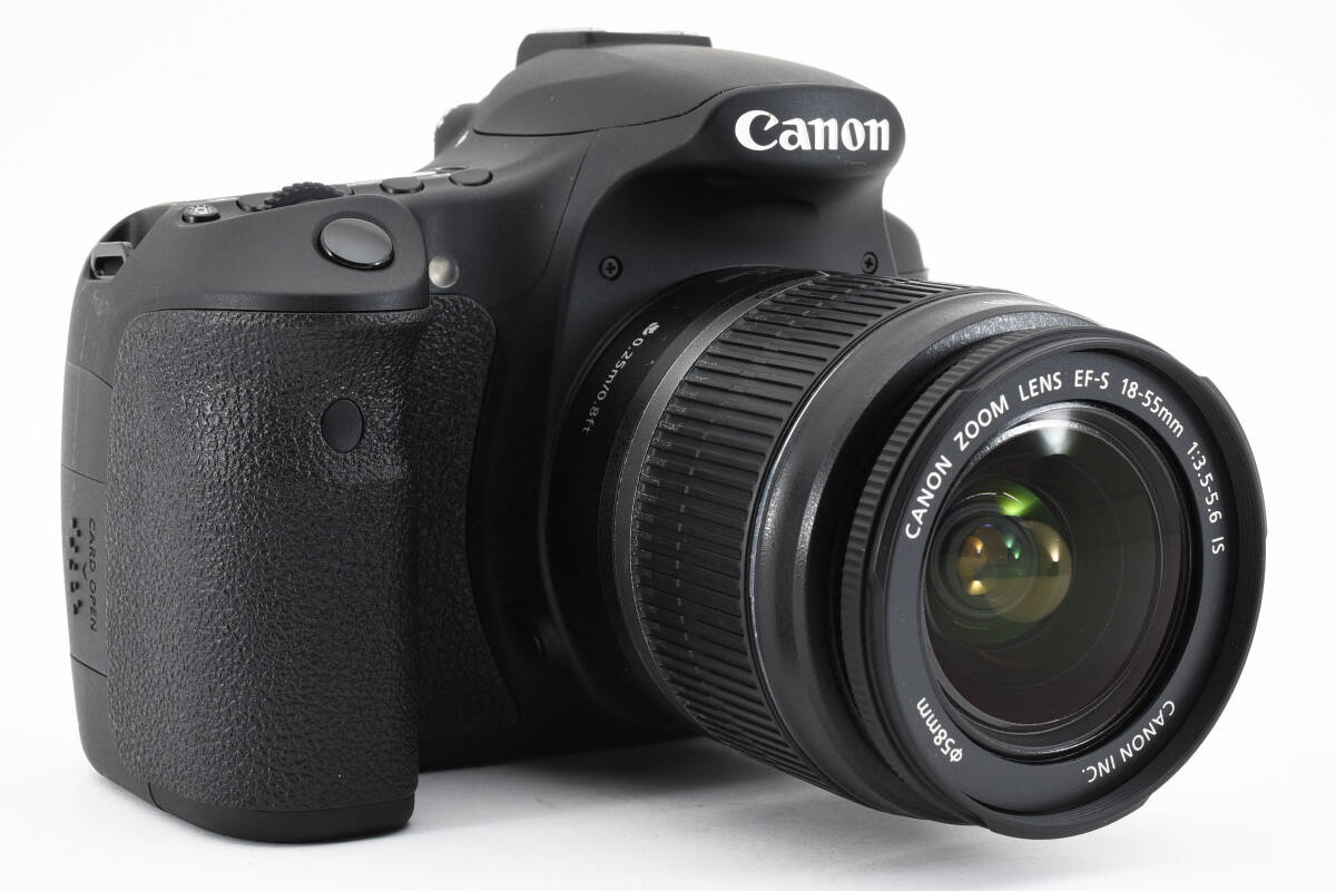 3587 【良品】 Canon EOS 60D EF-S 18-55mm F3.5-5.6 IS Camera キヤノン デジタル一眼レフカメラ AFズームレンズ 0501_画像3