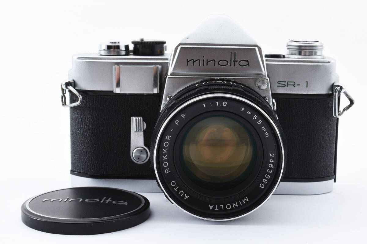 3641 【並品】 Minolta Sr-1 Film Camera Auto Rokkor-Pf 55Mm F/1.8 ミノルタ MFフィルムカメラ MF単焦点レンズ 0514_画像1