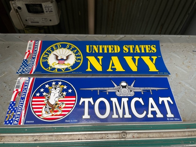 米軍　ミリタリープリント　ステッカー　2枚セット　A　NAVY　TOMCAT　送料無料_画像2