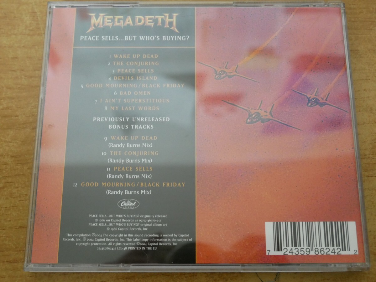 CDk-8289 Megadeth / Peace Sells... But Who's Buying?_画像2