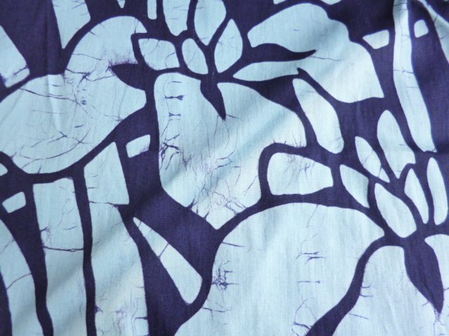 774# unused tree cotton furoshiki 5 pieces set made in Japan low lack dyeing flower Tang .# sunflower 