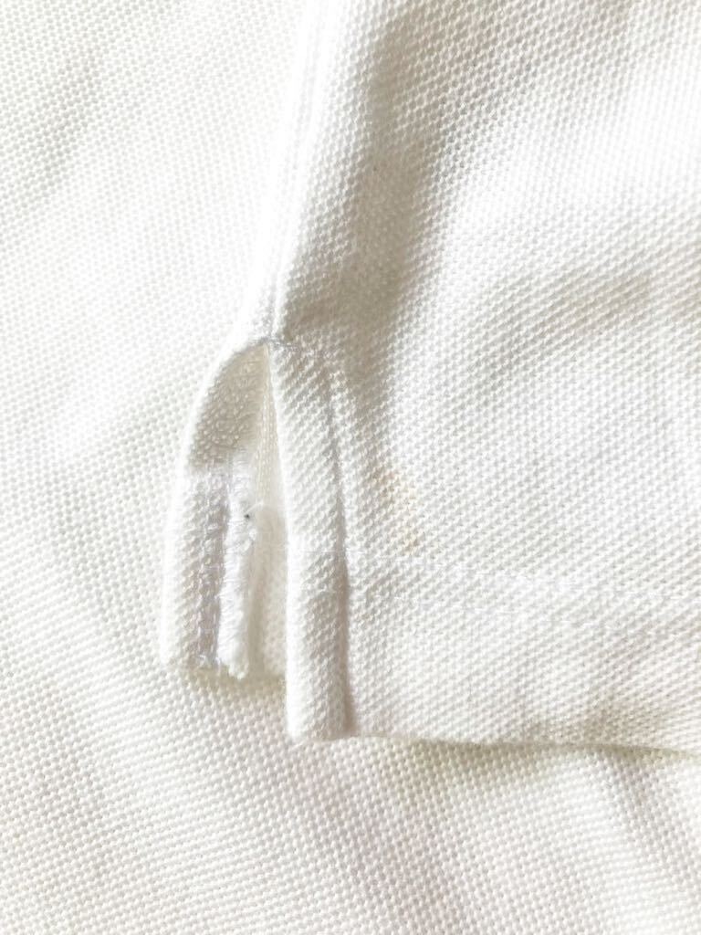 [ сделано в Японии ]BURBERRY BLACK LABEL Burberry Black Label рубашка-поло белый размер 3(L) три . association олень. . шланг вышивка передний . проверка 