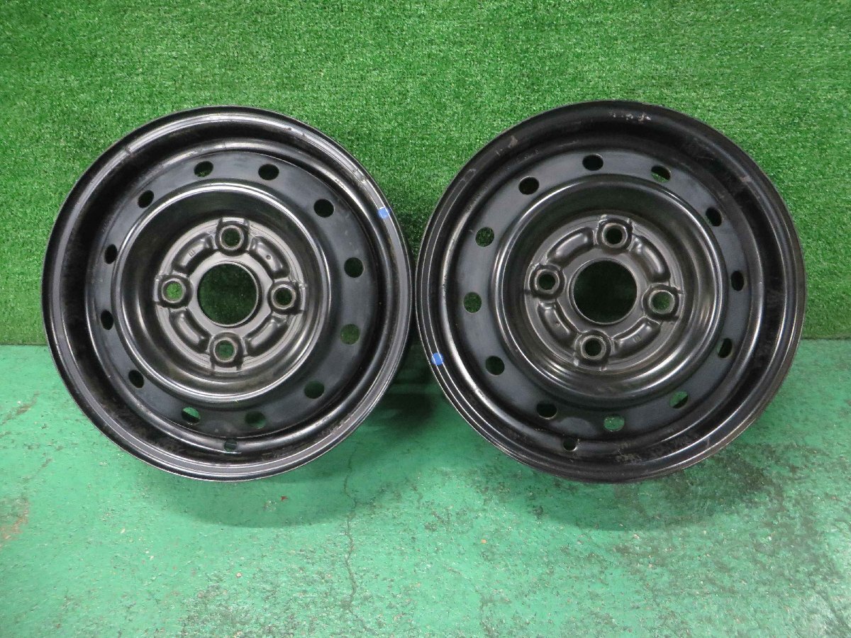 スズキ純正スチールホイール 12 × 4.0J　 4/100 Φ約54mm　中古４枚セット 《キャリイetc...》_画像5