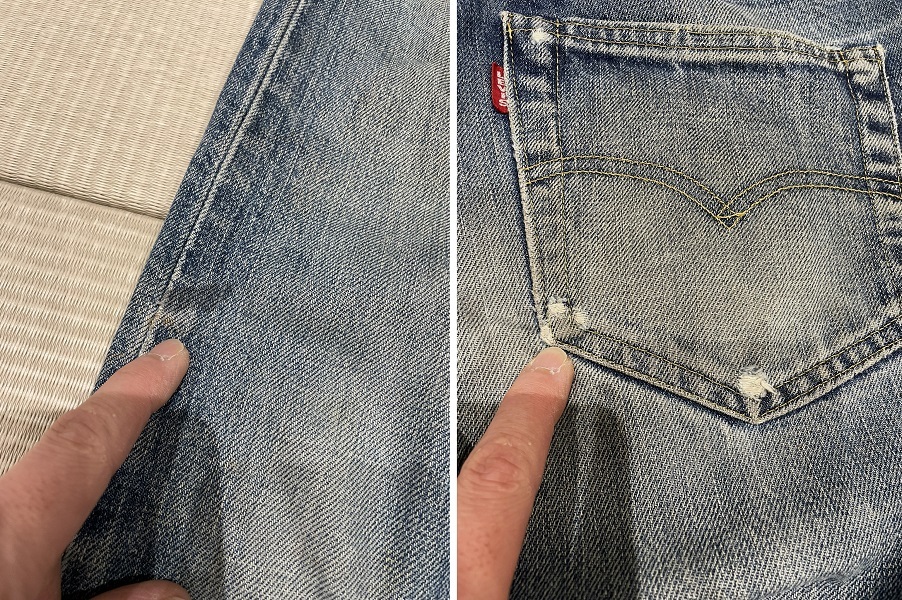 希少 廃盤 LEVIS リーバイス 90s 日本製 702XX BIG-E JEANS シンチバック デニムパンツ W32L34 ビッグE MADE IN JAPAN LVC 00s Y2K 30s_画像10