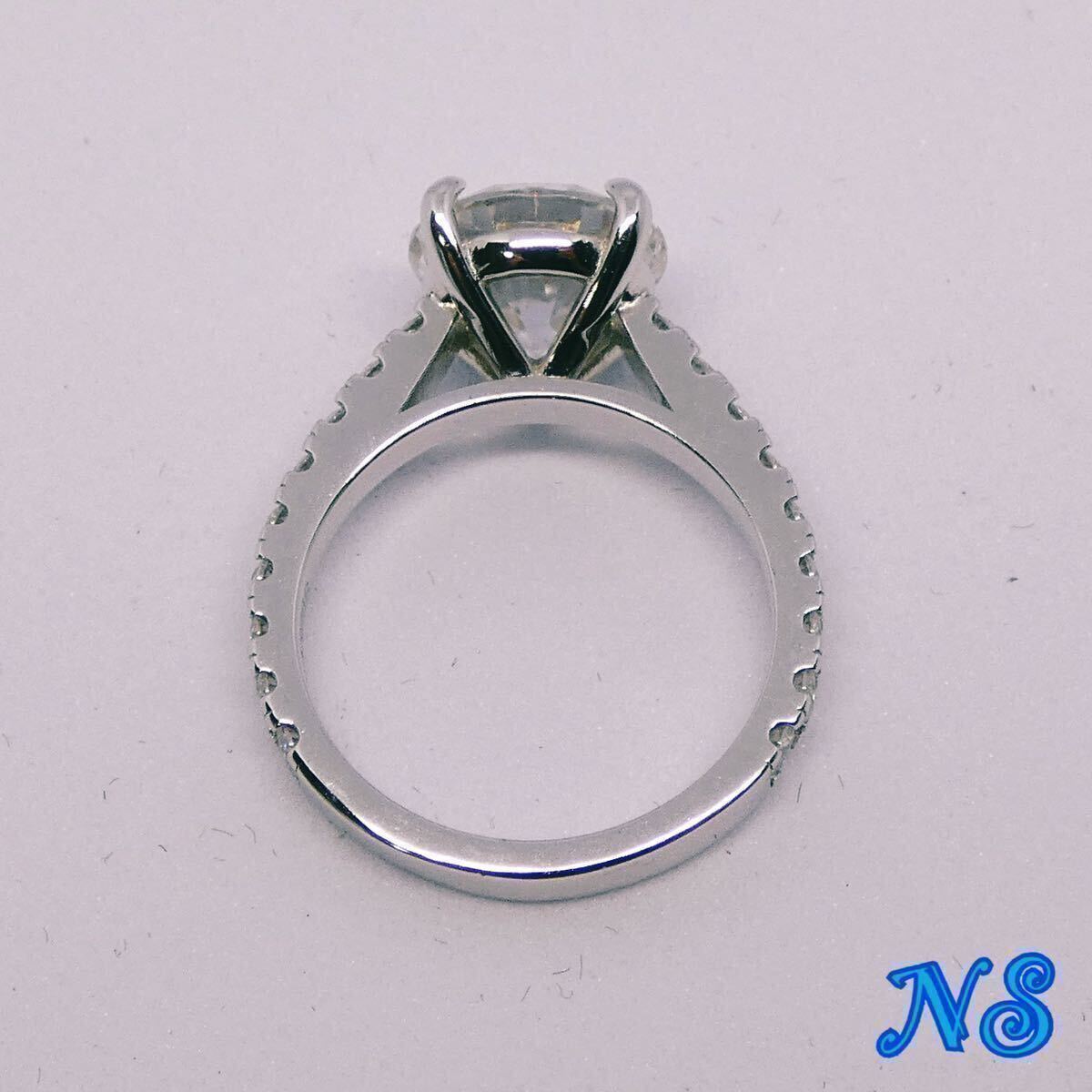 モアサナイト　指輪　3ct 9mm　ダイヤモンド　ソリティア　エタニティ　11号　３カラット　シルバー リング　sv925 モアッサナイト_画像7