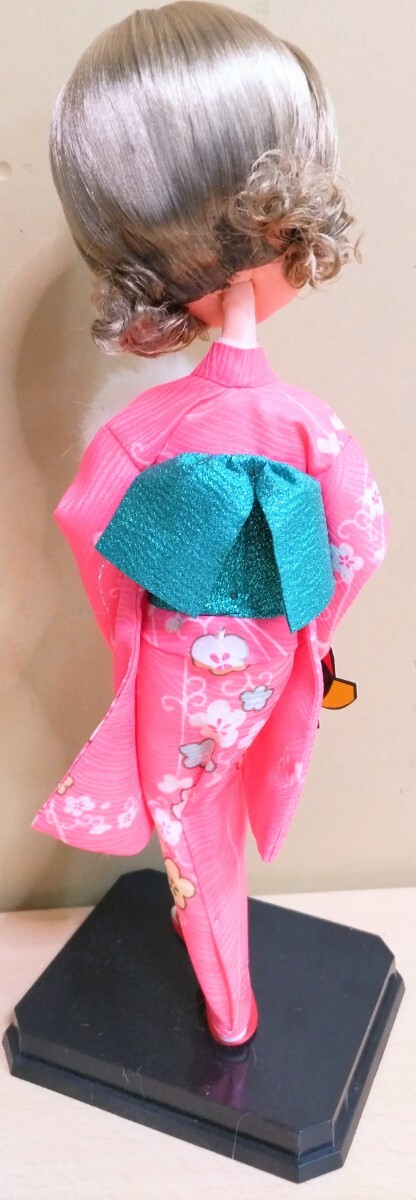昭和レトロ ポーズ人形 おしゃれ 和装女子 美品 全長40cm ケース50cm ビンテージ 美少女 アンティーク 画像重視 現状渡し品 の画像5