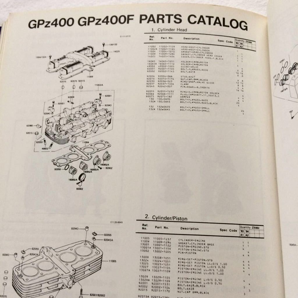 ★送料無料 カワサキ GPZ400F/GPZ400F-Ⅱ 開発/メカニズム/基本 整備 メンテナンス/純正 パーツ/リスト/カタログ/BEET 他 カスタム パーツ_画像10