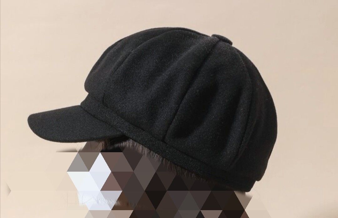 【未使用】キャスケット 帽子 ブラック