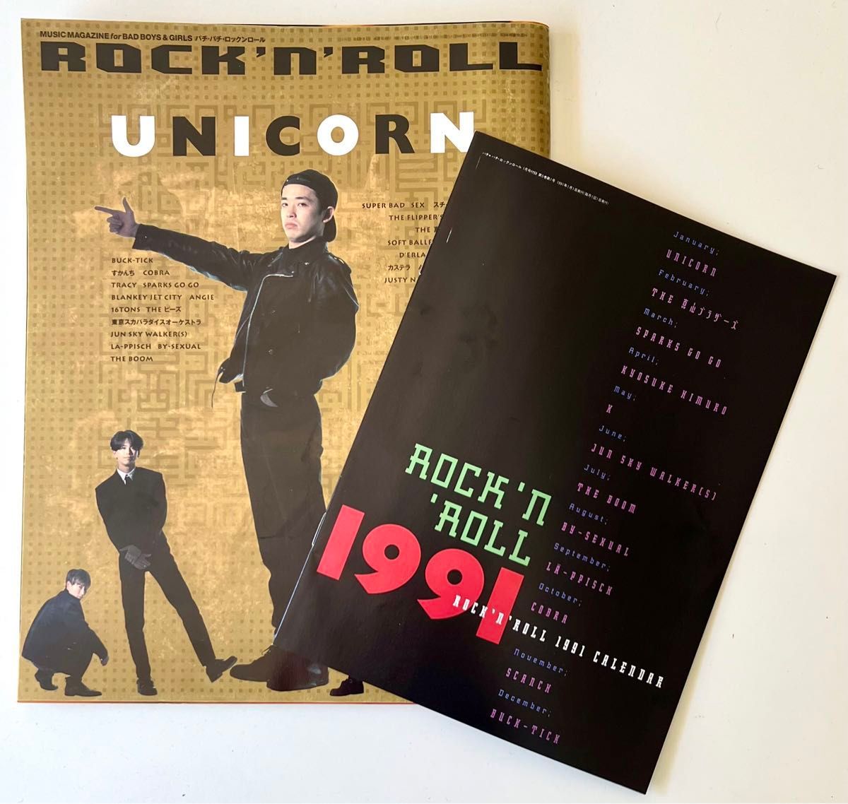 UNICORN特集 雑誌 パチパチ・ロックンロール 1991年1月号　ユニコーン　奥田民生　BACK-TICK