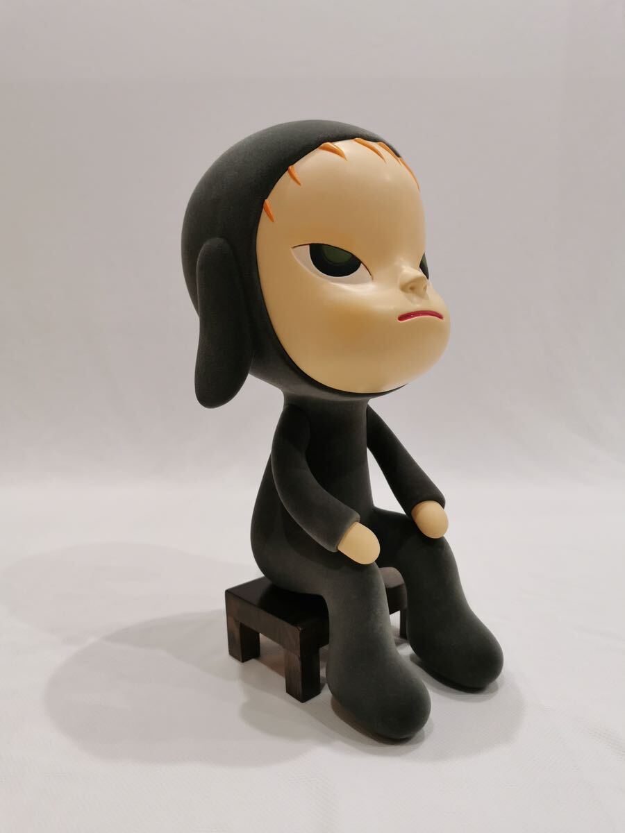  Nara beautiful .Yoshitomo Nara Sleepless Night (Sitting) mixed media 28CM