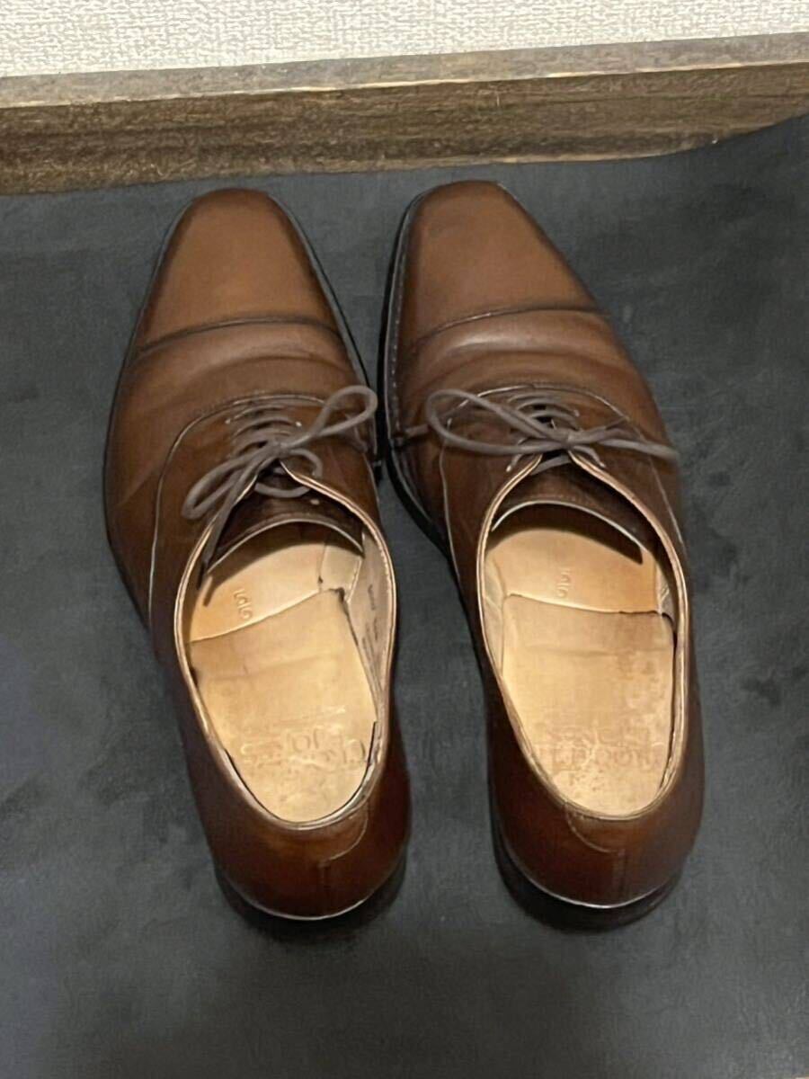 【クロケット&ジョーンズ CROCKETT&JONES】 Hallam ハラム キャップトゥ シューズ 紳士靴 (メンズ) size5E 茶系の画像3