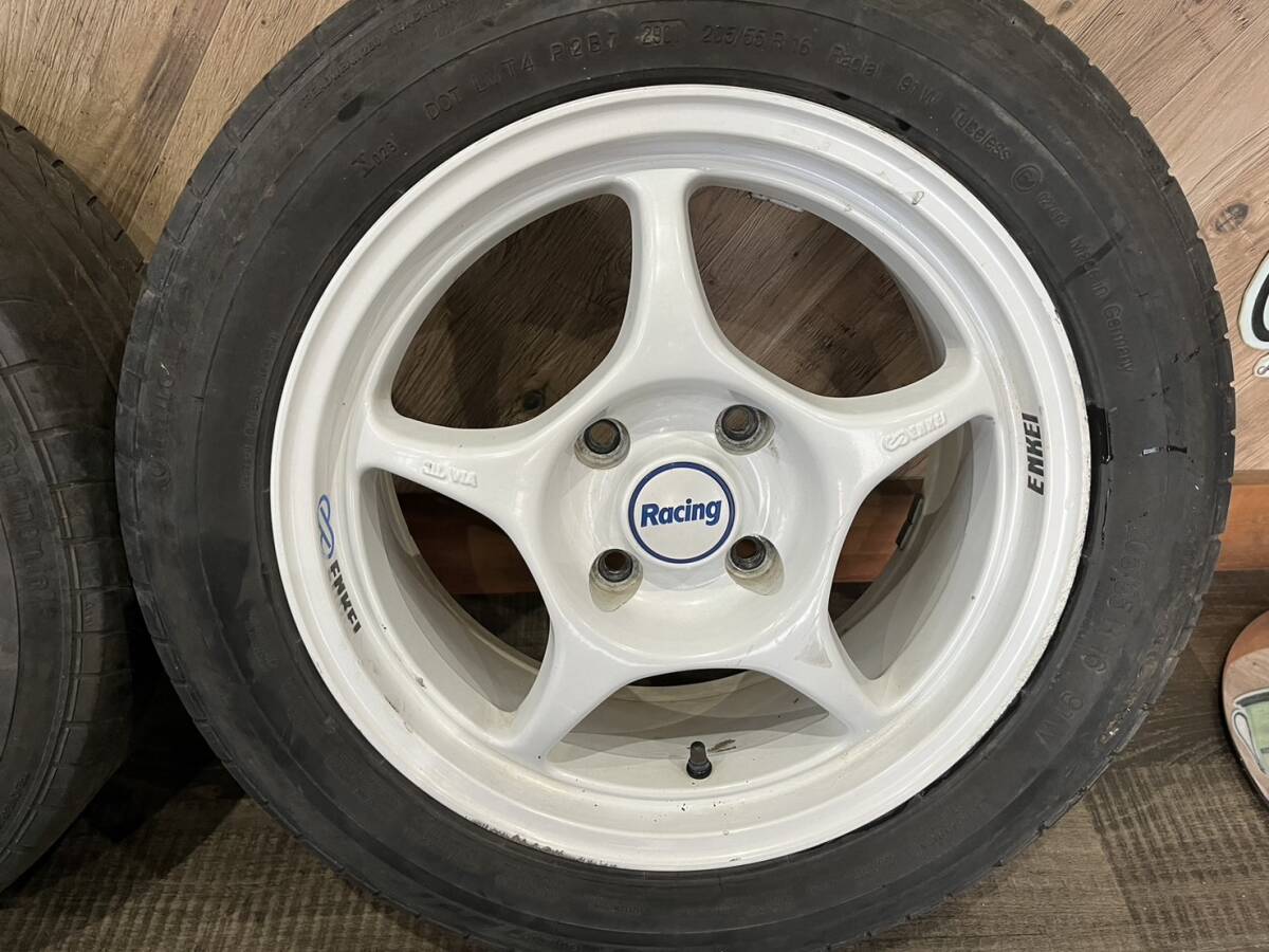 ENKEI Racing 16 x 7J 35 PCD 114.3 4H ホイール 2本セット エンケイ ドリ車や競技車などに♪_画像3