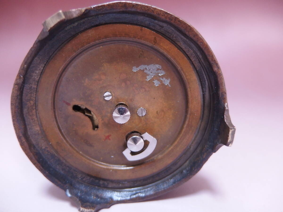 ①　レトロ　アンティーク　小さな　鳥籠時計　とりかご時計　ジャンク_画像5