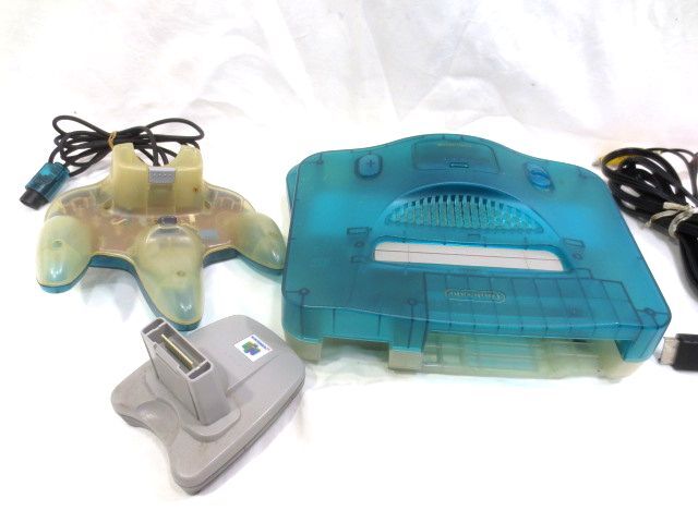 ◆任天堂 Nintendo 64 スケルトン コントローラー 64GBパック付き 電源無し◆NUS-001/NUS-005/NUS-019_画像4