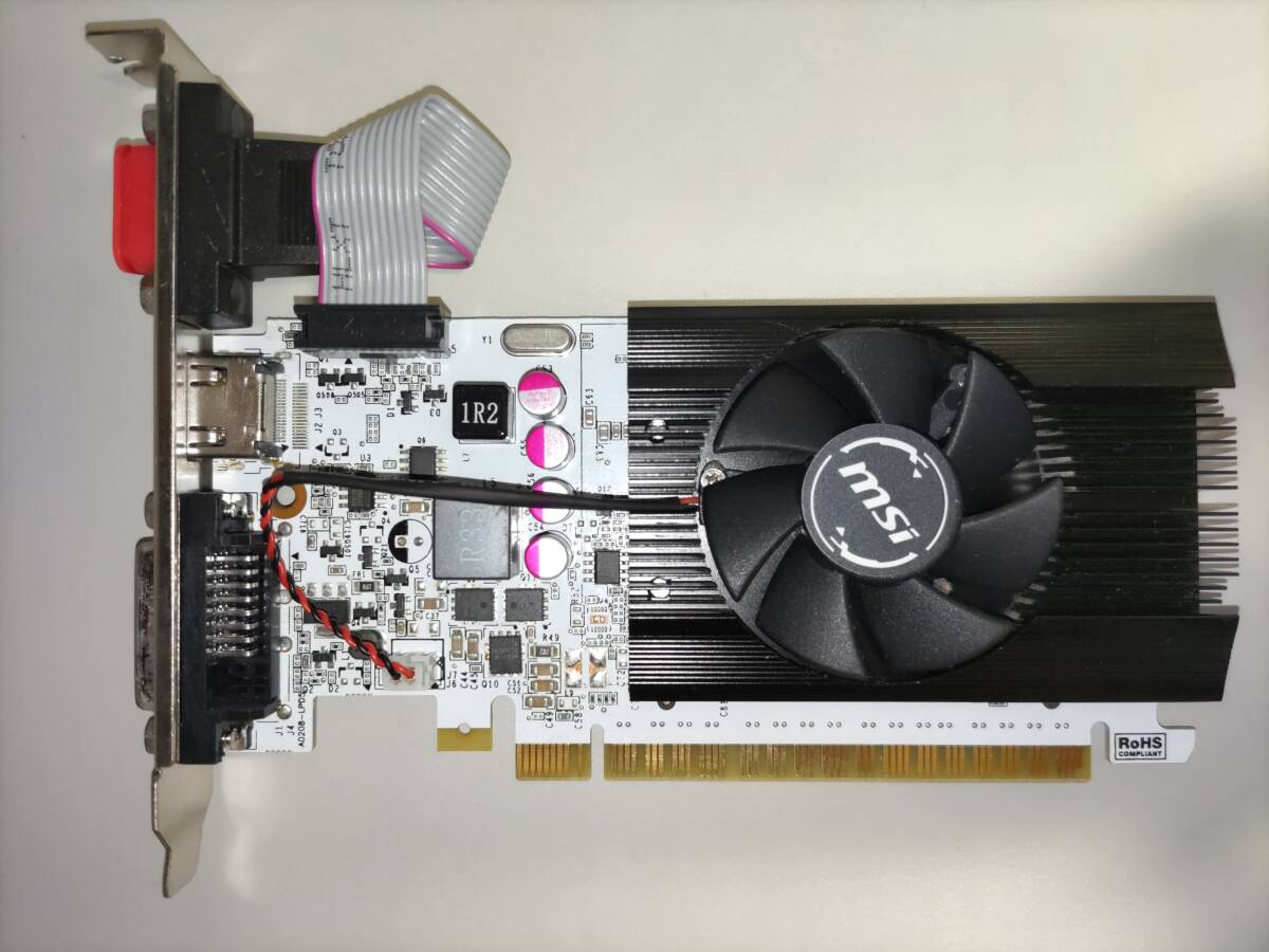 MSI NVIDIA Geforce GT730 2GB GDDR5 OC N730K-2GD5LP/OCV1　動作品_画像4