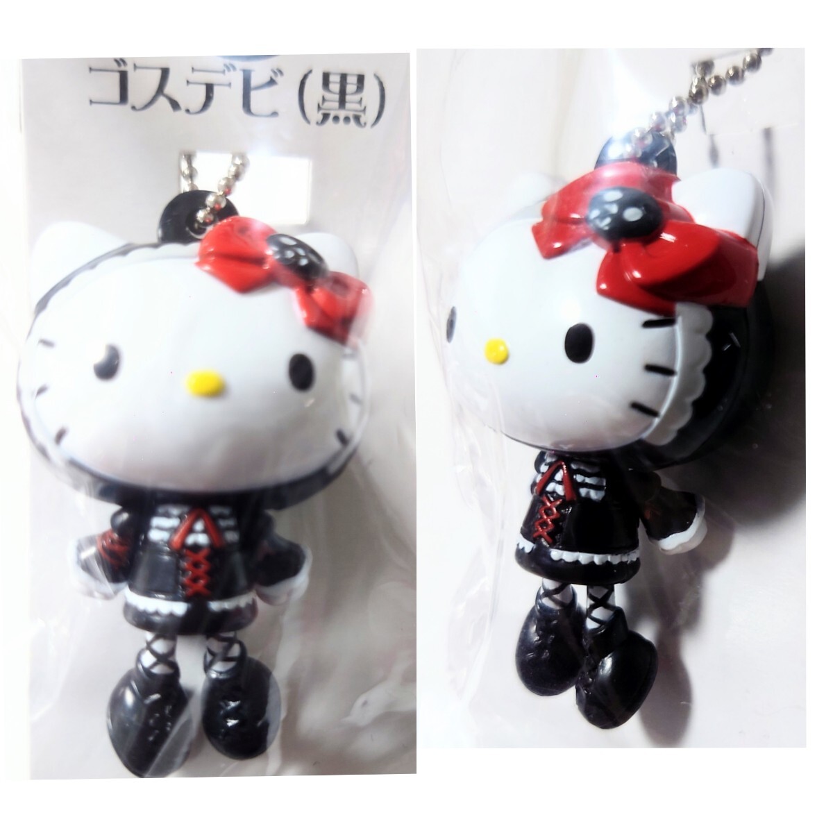  Shokugan Hello Kitty Hello Kitty..roli ball chain swing mascot Lolita rabbit cat Van p Gothic and Lolita gothic 2006 year 