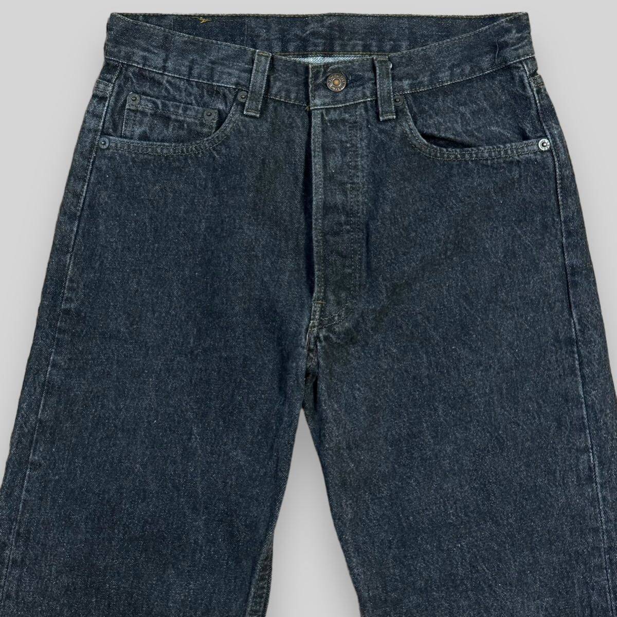 【美品】 80s リーバイス Levi's USA製 501 先染め 黒 ブラック デニムパンツ W30 501-0658 アメリカ製 ヴィンテージ ビンテージ 80年代_画像3