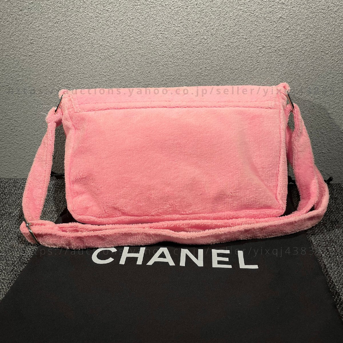 シャネル ノベルティ 非売品 CHANEL VIPギフト ショルダーバッグ もこもこ かわいい カジュアル 斜めがけ ピンク レディース ブランド_画像3