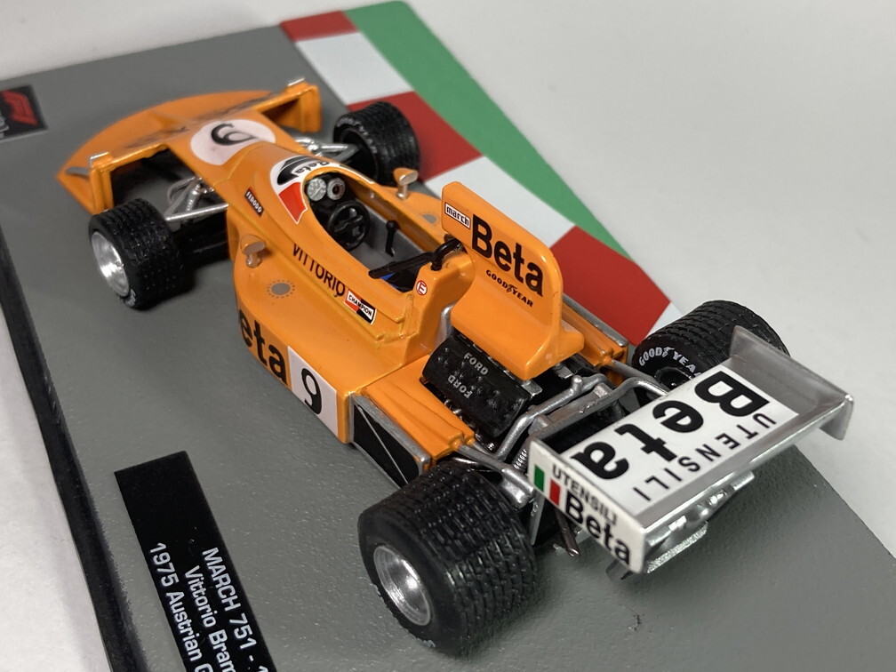  March March 751 Vittorio Brambilla 1975 Austrian GP 1/43 -tia Goss чай niDeagostini F1 механизм коллекция 