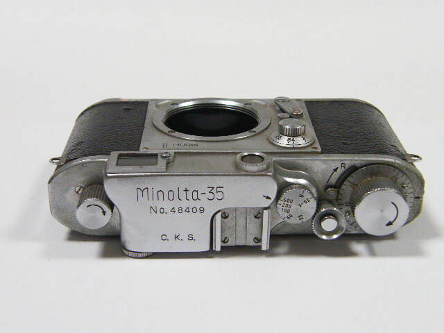 ◎ MINOLTA-35 MODEL II ミノルタ 35 Ⅱ型 レンジファインダーカメラ アンティークカメラの画像5