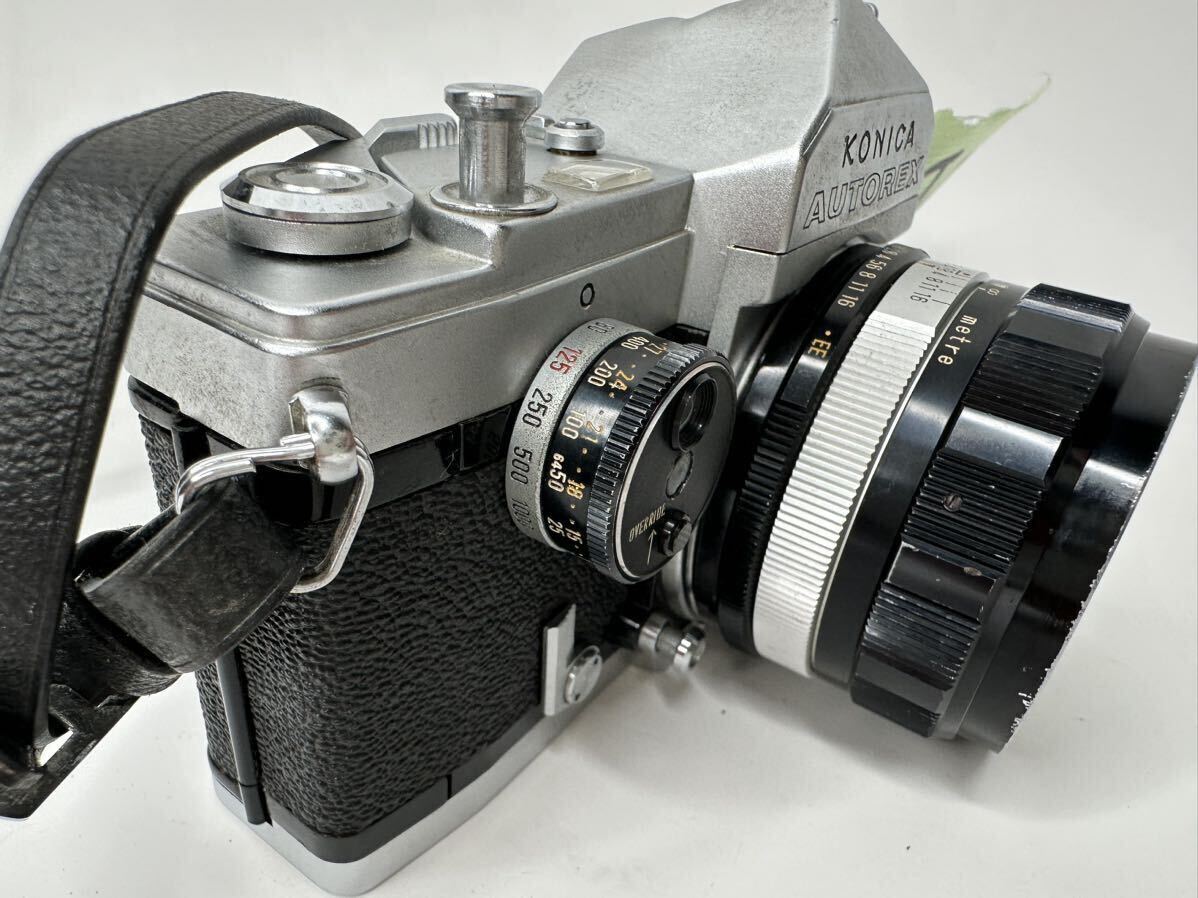 ジャンク フィルムカメラ KONICA コニカ AUTOREX レンズ HEXANON 1:1.8 f=52mm 現状品 （t06の画像3