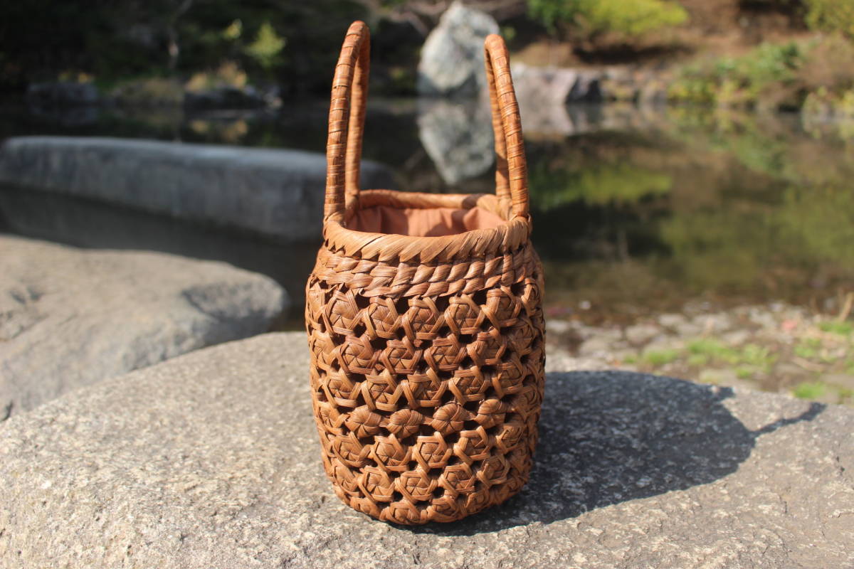  rose rose braided mountain ... re-arrival highest basket bag compact pouch basket bag 