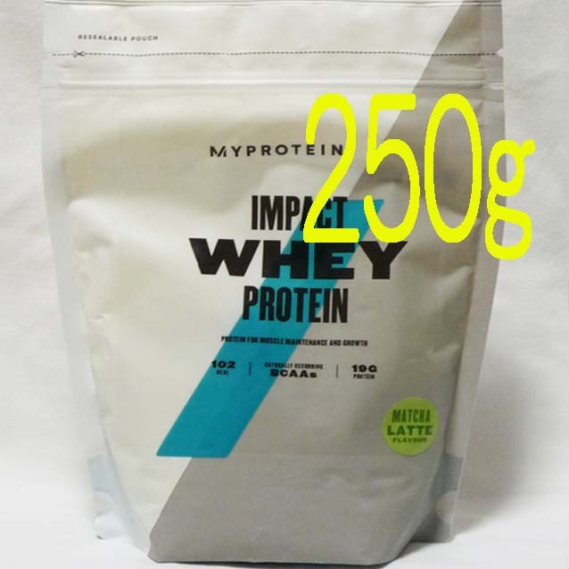 Impact whey protein powdered green tea Latte 250g impact whey protein MYPROTEIN my protein 