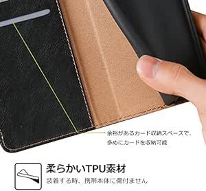 Asus ZenFone 8 ケース 手帳型 ZS590KS ケース スタンド機能 カード収納 PUレザー 軽量 落下防止 衝撃吸_画像2