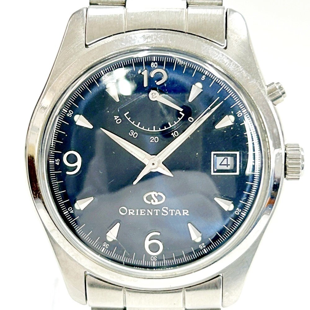[1 иен старт ][ товар с некоторыми замечаниями ]ORIENT STAR Orient Star EX0C-C0 обратная сторона skeSS темно-синий циферблат самозаводящиеся часы мужские наручные часы 266374