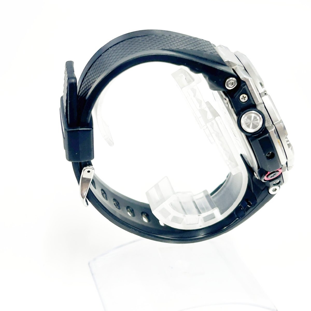【1円スタート】CASIO カシオ GST-B100 Gショック Gスチール モバイルリンク ブラック文字盤 電波ソーラー メンズ腕時計 266397の画像4