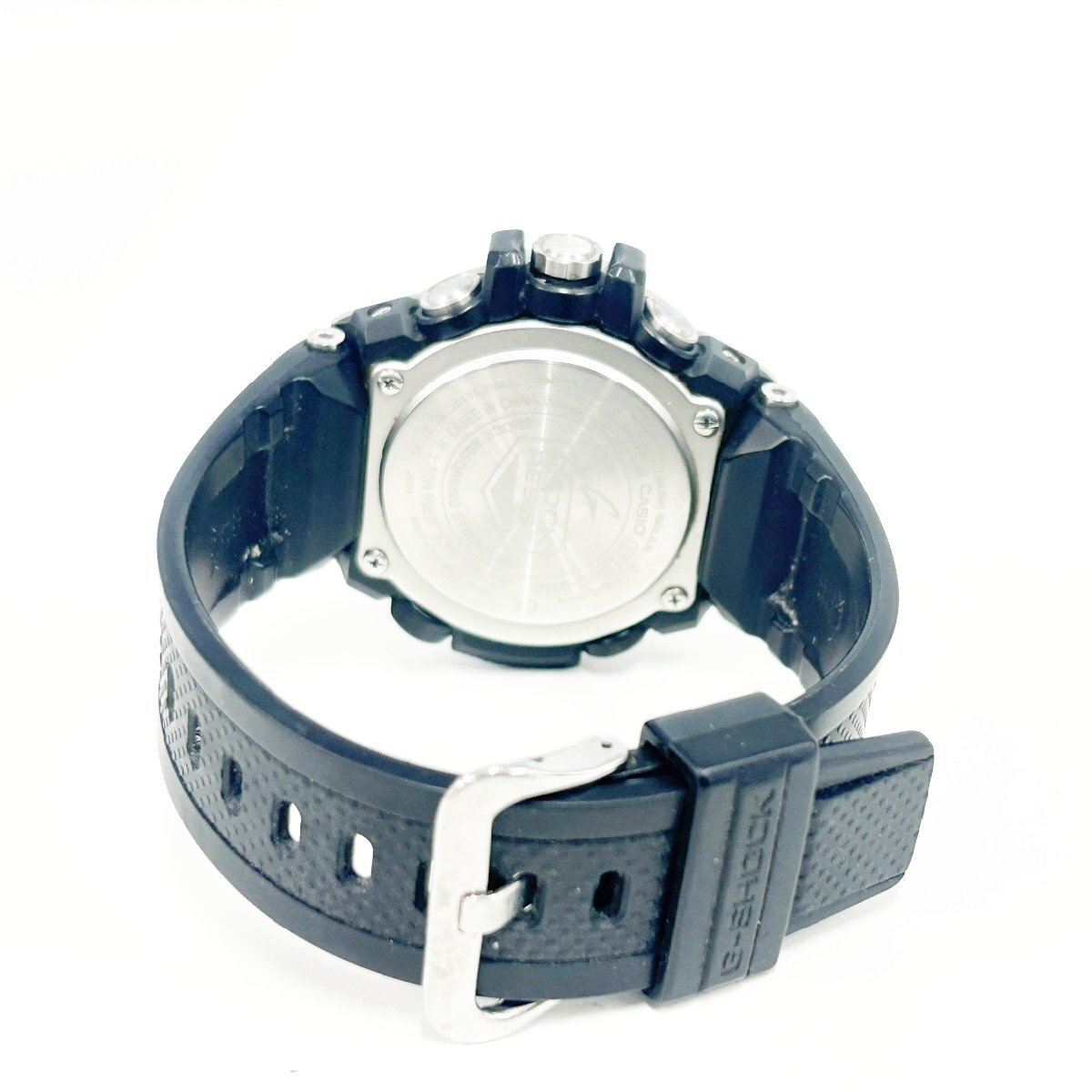 【1円スタート】CASIO カシオ GST-B100 Gショック Gスチール モバイルリンク ブラック文字盤 電波ソーラー メンズ腕時計 266397の画像5