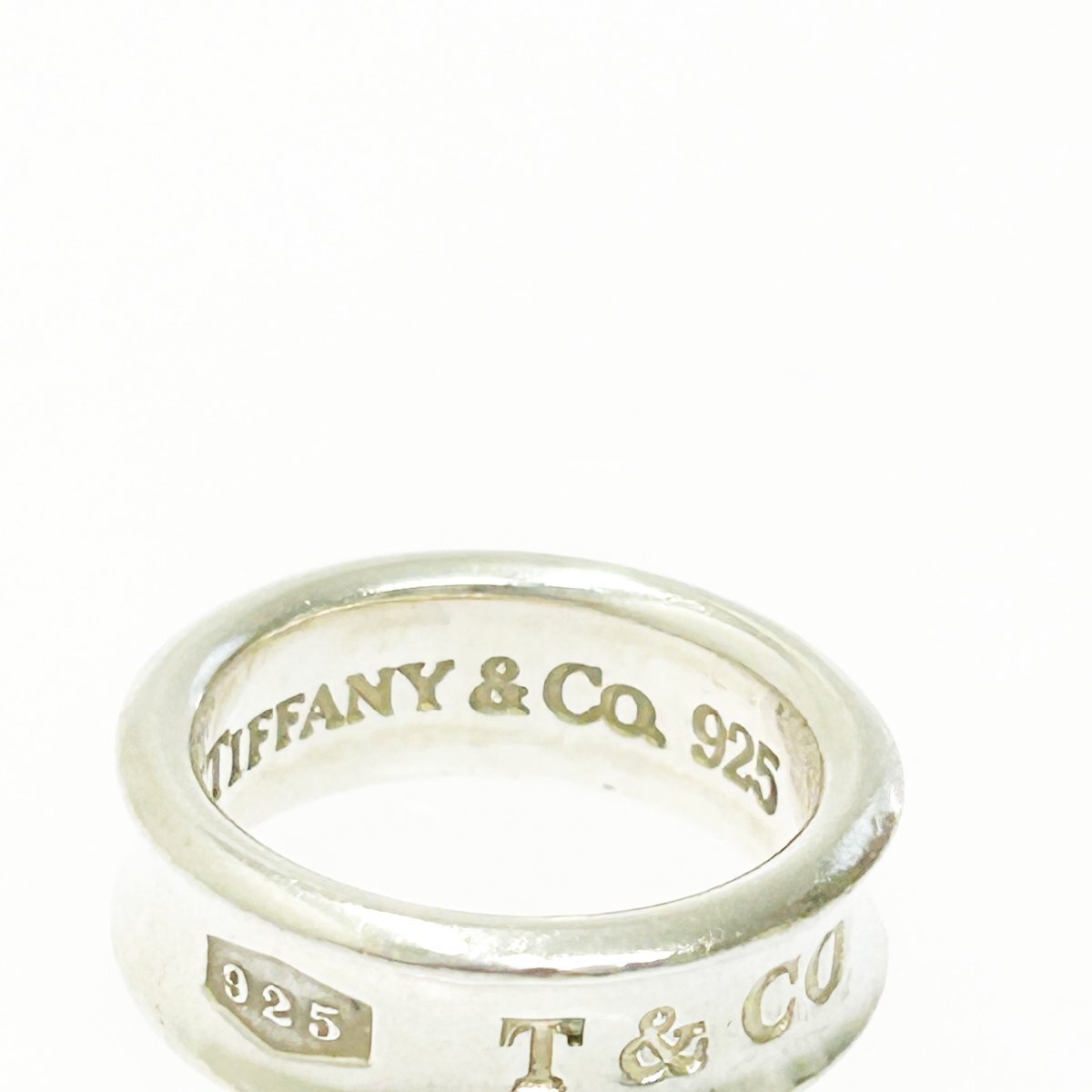 【1円スタート】TIFFANY & Co. ティファニー シルバー 1837 ナロー 7.4g 925刻印 指輪 リング 271389の画像5