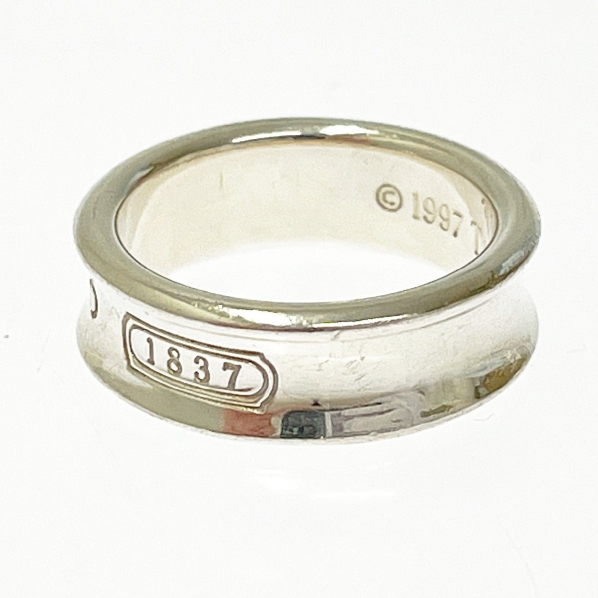 【1円スタート】TIFFANY & Co. ティファニー シルバー 1837 ナロー 7.1g 925刻印 指輪 リング 271463_画像2