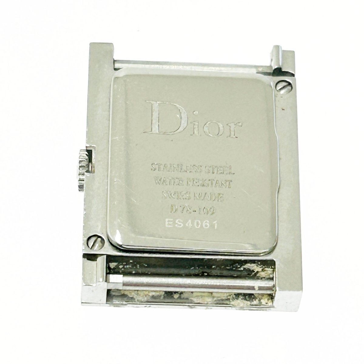 [1 иен старт ]Christian Dior Christian Dior D78-109ma белка квадратное SS ракушка циферблат кварц женские наручные часы 273045