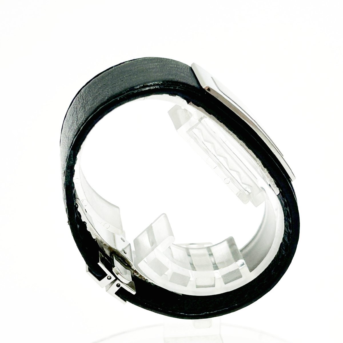 [1 иен старт ]GUCCI Gucci 7800S браслет SS× кожа черный циферблат кварц женские наручные часы Junk 273055