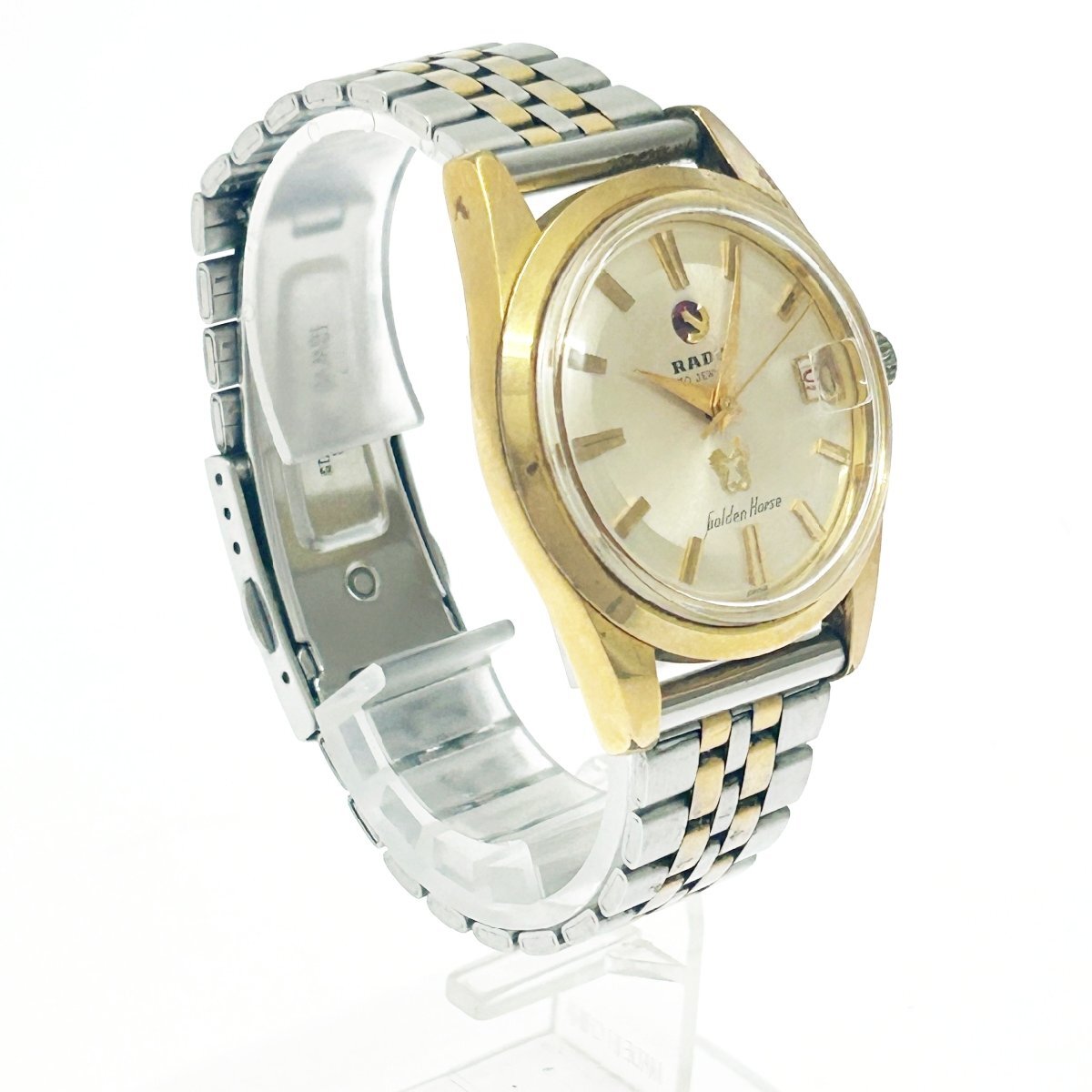 [1 иен старт ]RADO Rado 11674 золотой шланг 30 камень GP×SS механический завод мужские наручные часы 272991